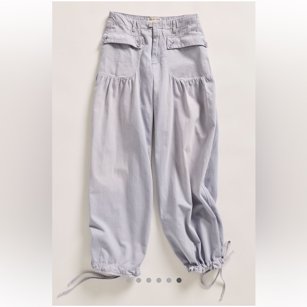 Free People We The Free Lotus Balloon Jeans-Blue Imagination-28-NWT - Picture 6 of 11